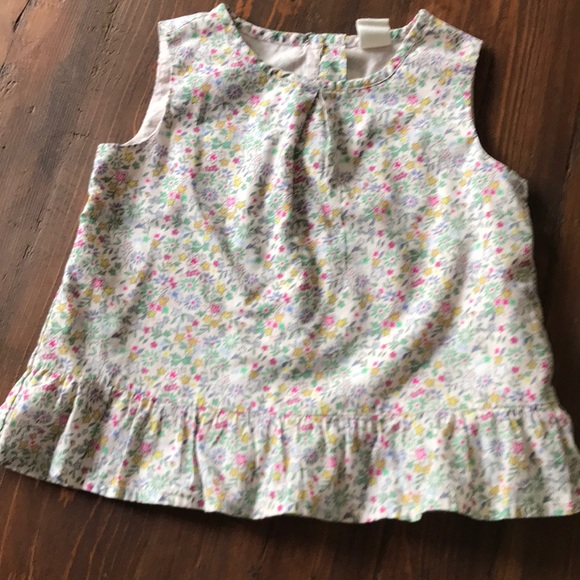 Baby gap size 3 cotton floral top - Picture 1 of 3